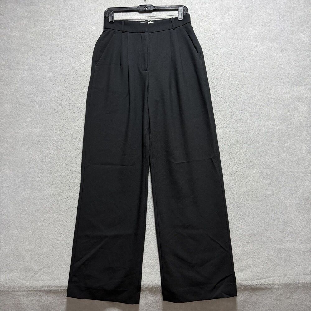 Abercrombie A&F Sloane Tailored Wide Leg Pant Women’s 28 Long Black NWT